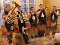 Blasmusik beim Bayerischen Nachmittag am 21.01.2015